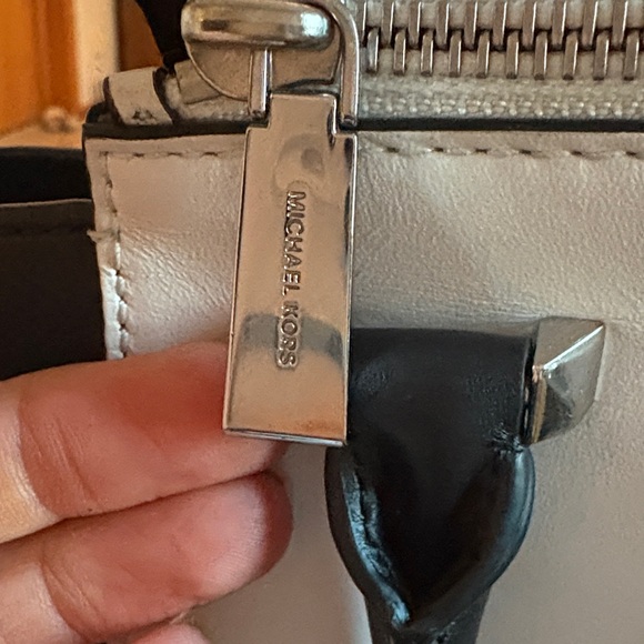 Michael Kors Two-Tone Black and White Satchel - Picture 3 of 8